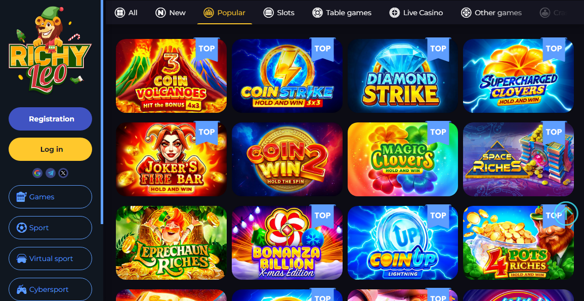 Richy Leo Casino Desktop screenshot